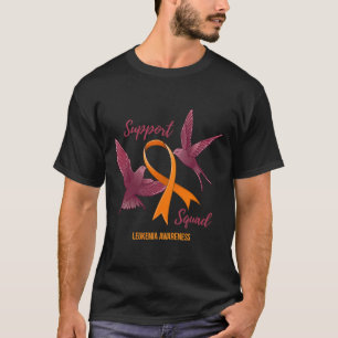 Leukaemia Awareness Warrior Survivor Support Squad T-Shirt