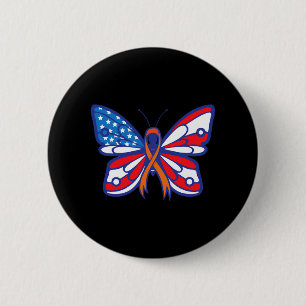 Leukaemia Blood Cancer Awareness Ribbon American F 2 Inch Round Button