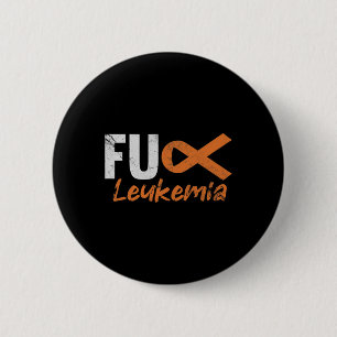 Leukaemia Blood Cancer Fighter Awareness Distresse 2 Inch Round Button