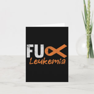 Leukaemia Blood Cancer Fighter Awareness Distresse Card