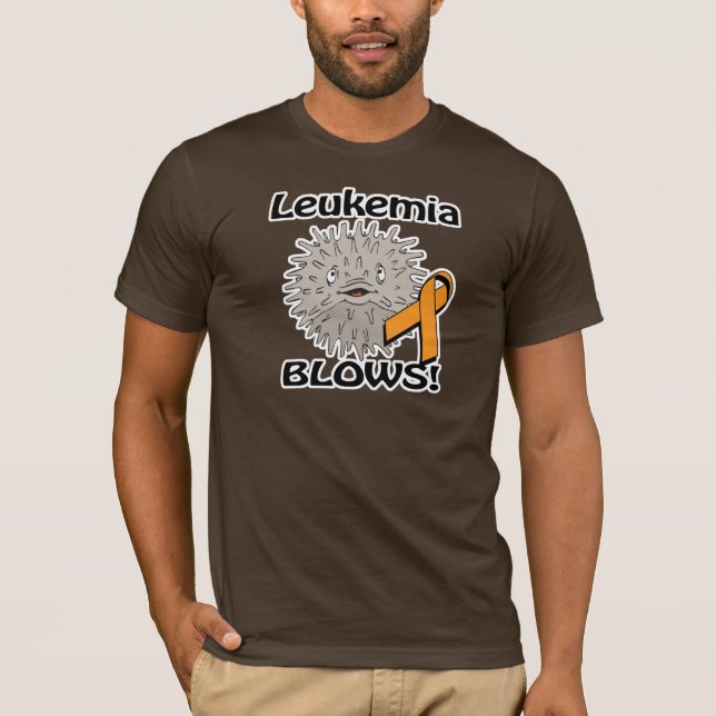 Leukaemia Blows Awareness Design T-Shirt (Front)