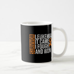Leukaemia Came Fought Won Leukaemia Awareness Canc Coffee Mug