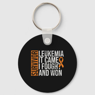 Leukaemia Came Fought Won Leukaemia Awareness Canc Keychain