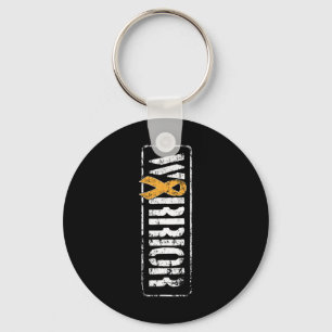 Leukaemia Cancer Awareness - Military Warrior Ribb Keychain