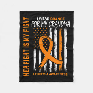 Leukaemia Cancer Awareness Products American Flag  Fleece Blanket