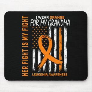 Leukaemia Cancer Awareness Products American Flag Mouse Pad