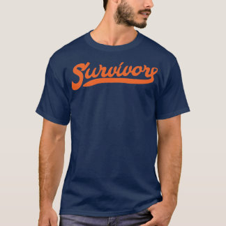 Leukaemia Cancer Awareness Survivor Orange Ribbon  T-Shirt