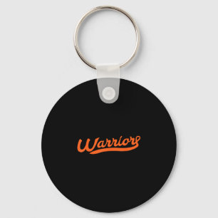 Leukaemia cancer awareness warrior orange ribbon keychain