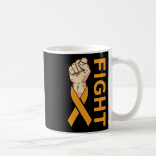Leukaemia Cancer Orange Ribbon Awareness Support  Coffee Mug