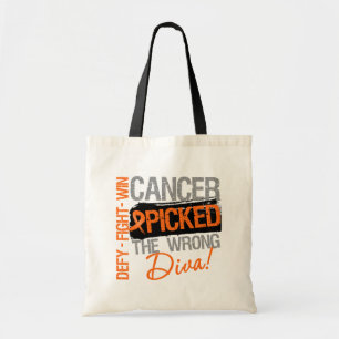 Leukaemia Cancer Picked The Wrong Diva Tote Bag