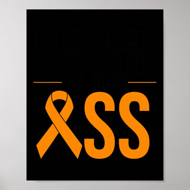 Leukaemia Cancer Survivor Gift Funny Blood Cancer  Poster (Front)