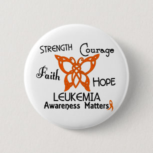 Leukaemia Celtic Butterfly 3 2 Inch Round Button
