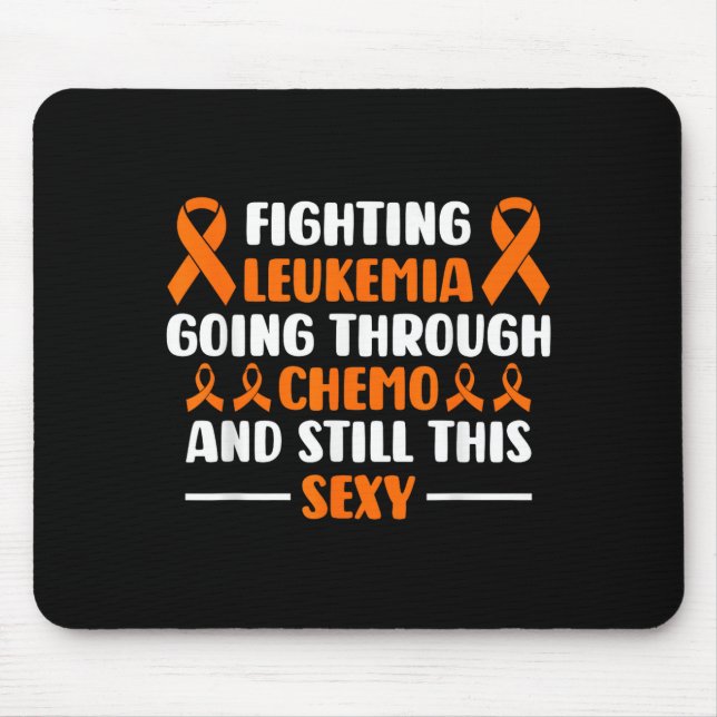 Leukaemia chemo fighter still awareness  mouse pad (Front)
