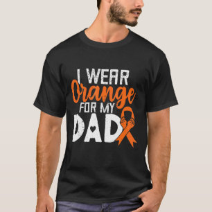 Leukaemia Dad Orange Ribbon Awareness Warrior Supp T-Shirt