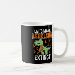 Leukaemia Dinosaur Orange Ribbon Hematologist Rept Coffee Mug
