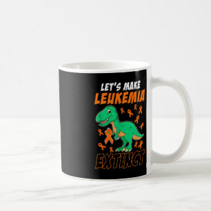 Leukaemia Dinosaur Orange Ribbon Hematologist Rept Coffee Mug