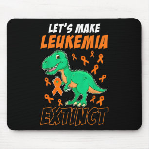 Leukaemia Dinosaur Orange Ribbon Hematologist Rept Mouse Pad