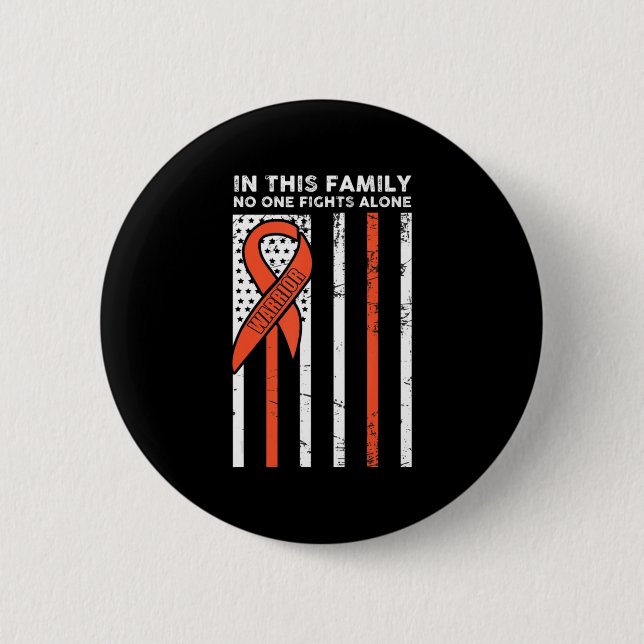Leukaemia Fight Cancer Ribbon 6 2 Inch Round Button (Front)