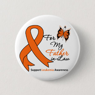 Leukaemia - For My Father-in-Law 2 Inch Round Button
