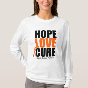 Leukaemia Hope Love Cure T-Shirt