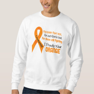 Leukaemia I Proudly Wear Orange Sweatshirt