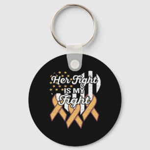 Leukaemia Leukaemia Awareness Her Fight Is My Figh Keychain