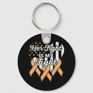 Leukaemia Leukaemia Awareness Her Fight Is My Figh Keychain