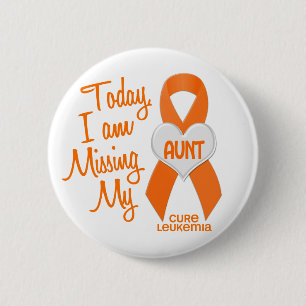 Leukaemia Missing My Aunt 1 2 Inch Round Button