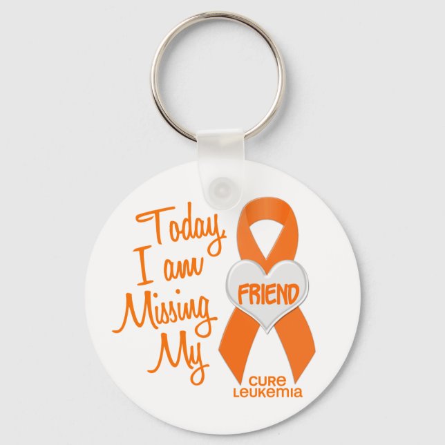 Leukaemia Missing My Friend 1 Keychain (Front)