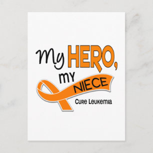 Leukaemia MY HERO MY NIECE 42 Postcard