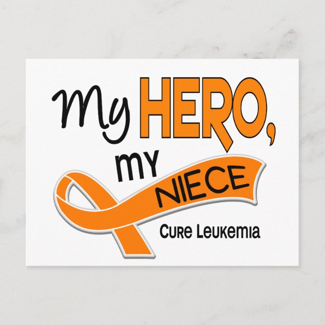 Leukaemia MY HERO MY NIECE 42 Postcard (Front)