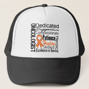 Leukaemia Oncologist Collage Trucker Hat