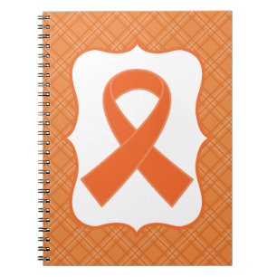 Leukaemia or Multiple Sclerosis Orange Ribbon Notebook