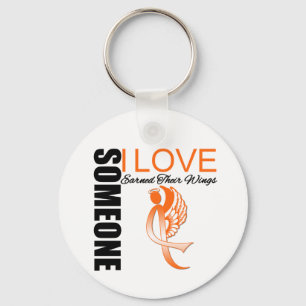 Leukaemia Someone I Love Earned Their Wings Keychain