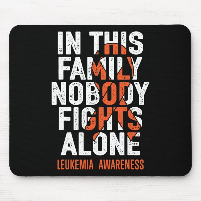 Leukaemia Support Squad Fighter Warrior Leukaemia  Mouse Pad (Front)
