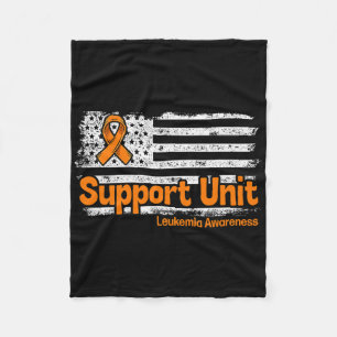 Leukaemia Support Unit Flag Blood Cancer Leukaemia Fleece Blanket