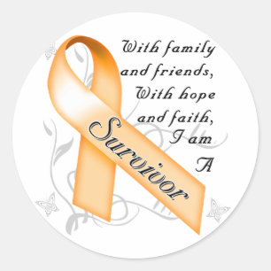 Leukaemia Survivor Classic Round Sticker