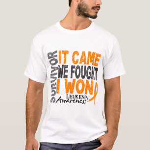Leukaemia Survivor It Came We Fought I Won T-Shirt