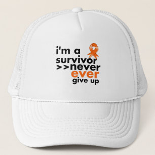Leukaemia Survivor Never Give Up Trucker Hat