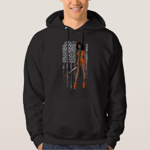 Leukaemia Warrior Awareness Usa American Flag Fait Hoodie