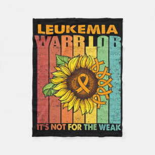 Leukaemia Warrior It's Not For The Weak  Fleece Blanket