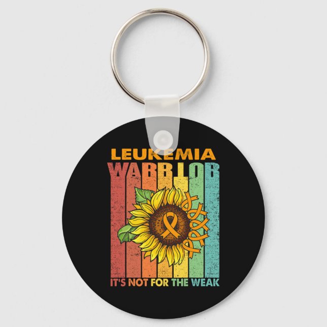Leukaemia Warrior It's Not For The Weak  Keychain (Front)
