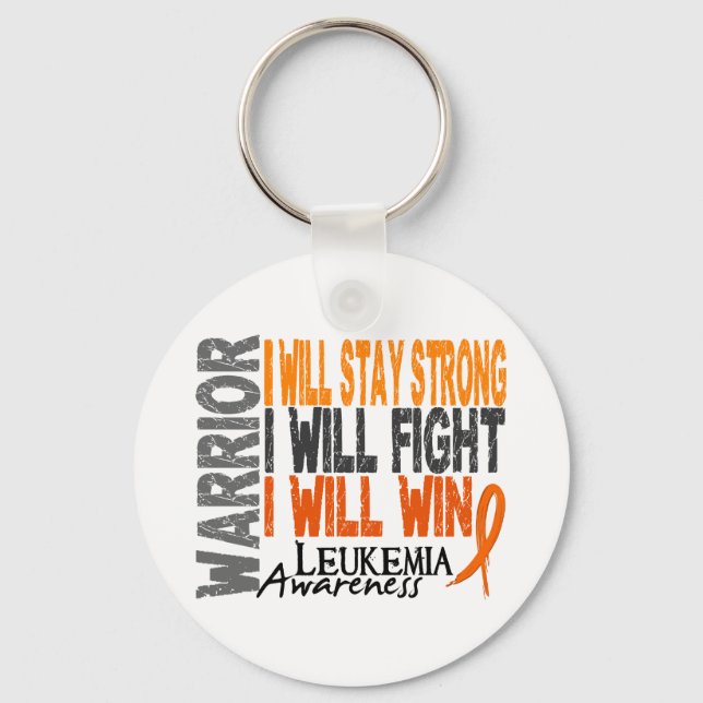 Leukaemia Warrior Keychain (Front)