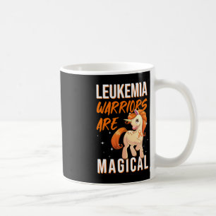 Leukaemia Warrior Magical Unicorn Orange Ribbon He Coffee Mug