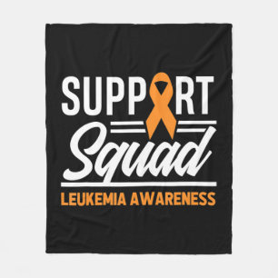 Leukaemia Warrior Support Squad Leukaemia Cancer A Fleece Blanket