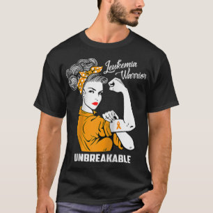 Leukaemia Warrior Unbreakable  Awareness Gift  Tee