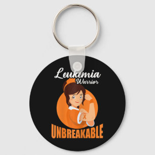Leukaemia Warrior Unbreakable Blood Cancer Awarene Keychain