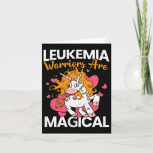 Leukaemia Warriors Are Magical Unicorn Leukaemia A Card