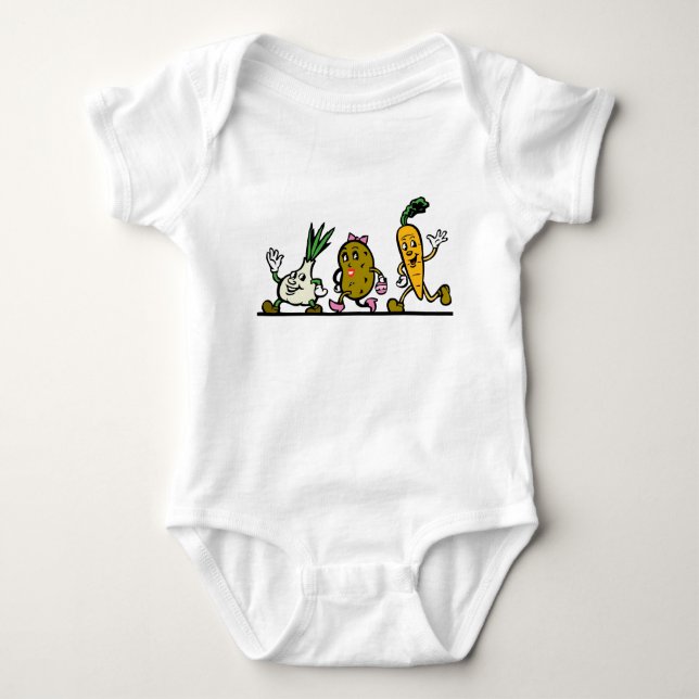 Leuke Groenten Baby Bodysuit (Front)