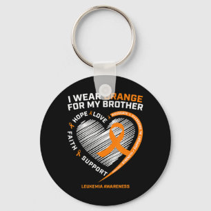 Leukemia Awareness Brother Gifts Kids Leukemia Awa Keychain